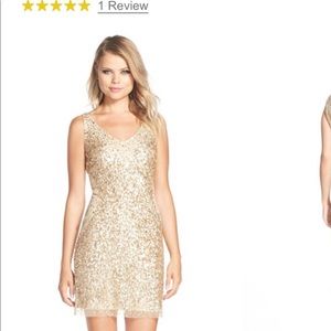 Gold Adrianna Papell dress